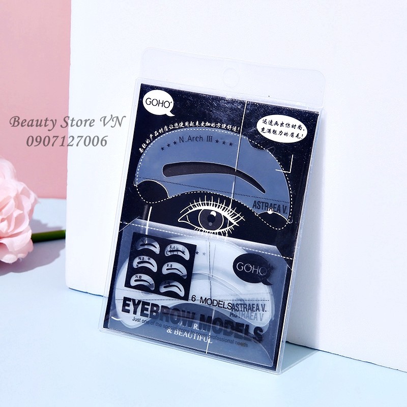 [FREESHIP💋] Set 6 Khuôn Kẻ Chân Mày Cao Cấp