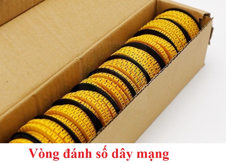 Vòng đánh số dây mạng (Vàng)