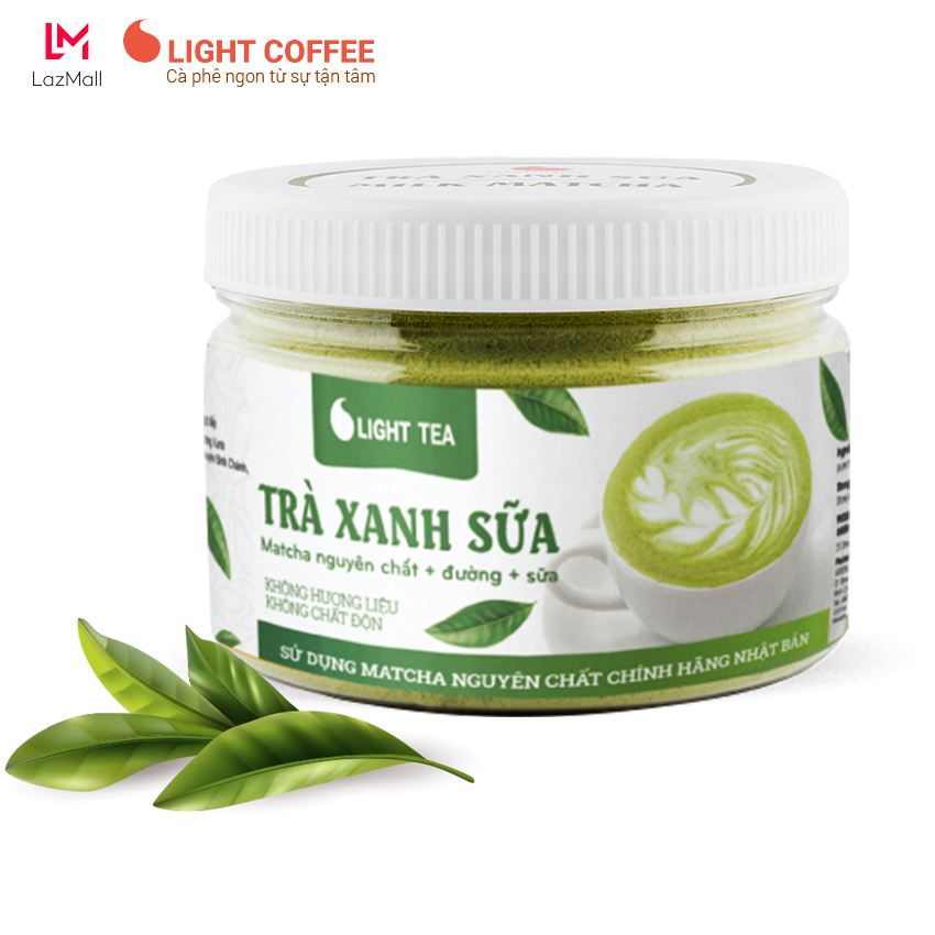 Combo 2 hũ bột trà xanh sữa 3in1 Light Tea - 230gr/hũ