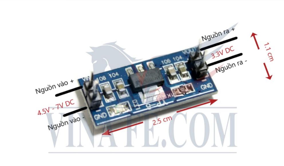 [HCM]mạch Giảm Áp AMS1117 3.3V Mini