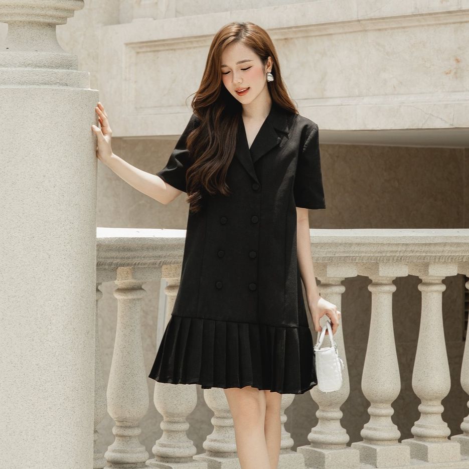 Voucher siêu sale 15% OLV - Đầm suông công sở Taera Dress