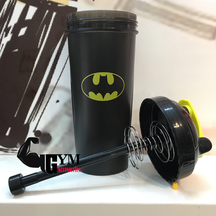 Bình nước thể thao bình lắc shake bottle Super Hero