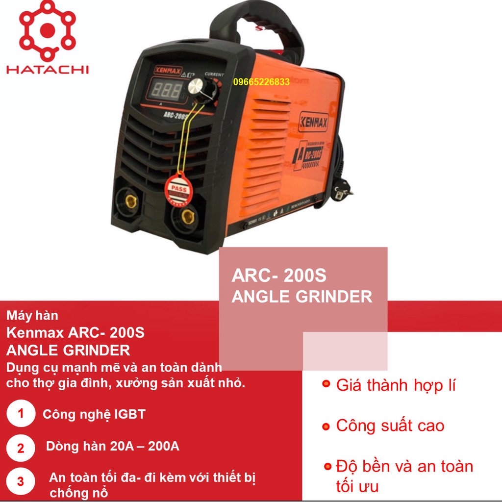 Máy hàn - Máy hàn điện tử - Kenmax ARC 200S