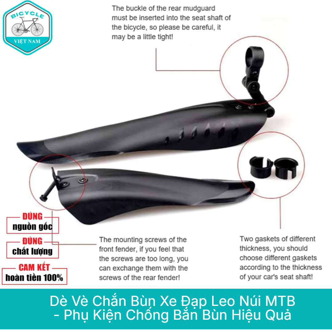 Mtb Mountain Bike Mudguard – Effective Anti-Splash Accessories, Sporty Design