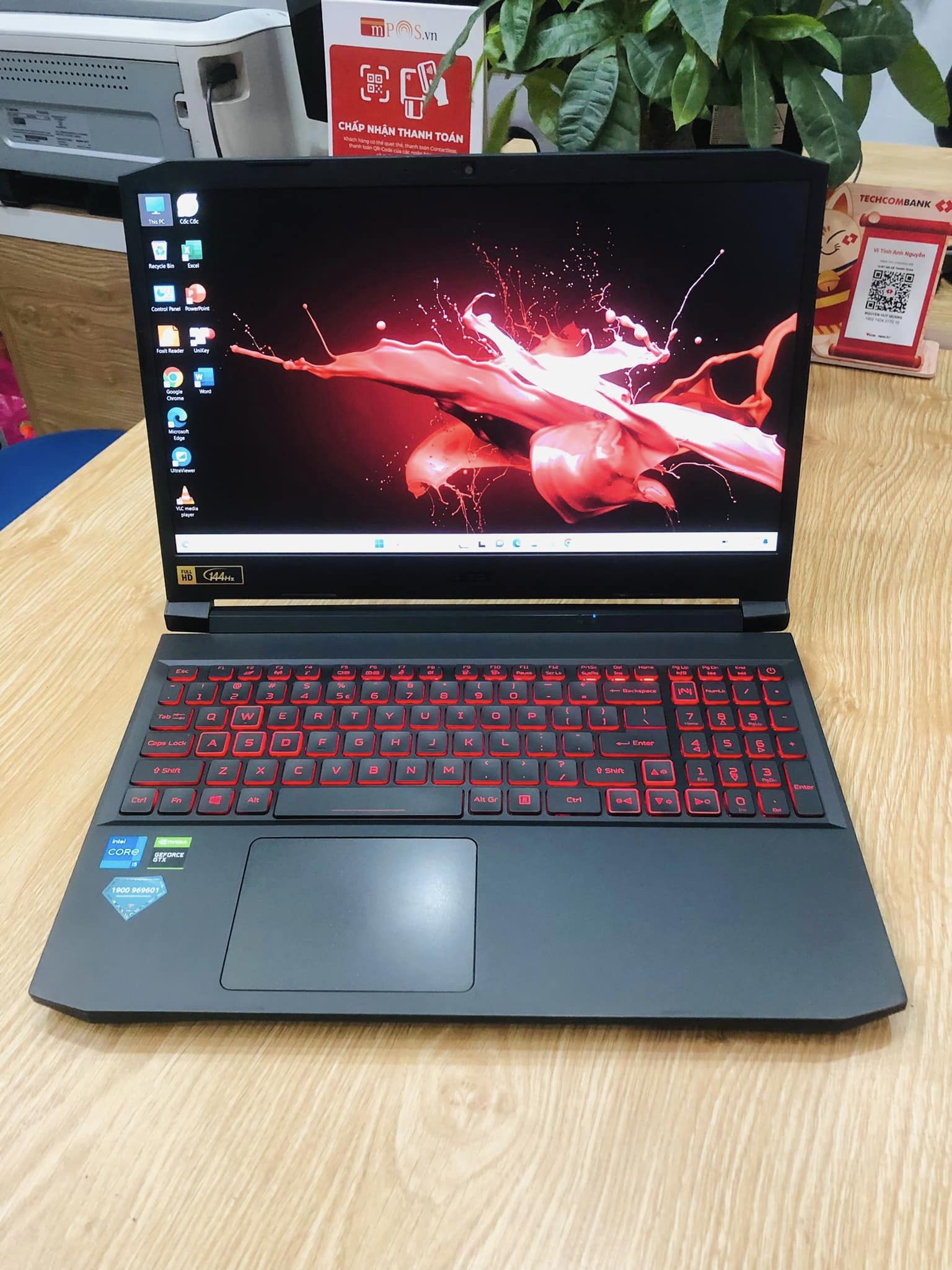 ACER GAMING NITRO 5 CORE I5 11400H RAM 16G SSD 512G 15.6INCH FHD IPS 144HZ VGA GTX 1650