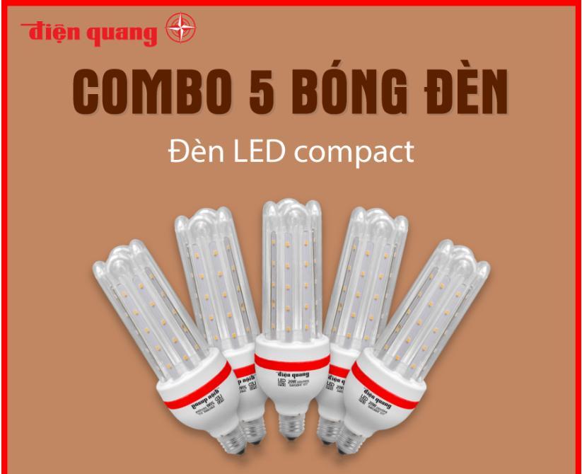 >> SO SÁNH GIÁ ĐÈN LED COMPACT ĐIỆN QUANG 14W CHỐNG ẨM LEDCP01 14765AW | Shopee Lazada Sendo Tiki | Nên mua ở đâu rẻ nhất 122 Combo 5 Đèn LED compact Điện Quang ĐQ LEDCP01 20765AW (20W, daylight, chống ẩm)