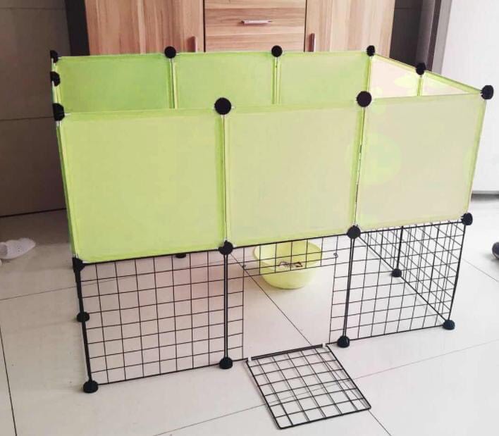 Lưới lắp ghép chuồng quây thú cưng có cửa