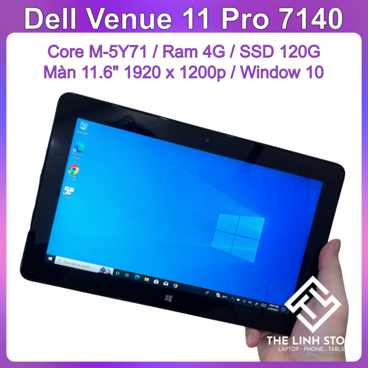 Máy tính bảng Dell Venue 11 pro 7140 màn 11.6 inch Window 10 đầy đủ
