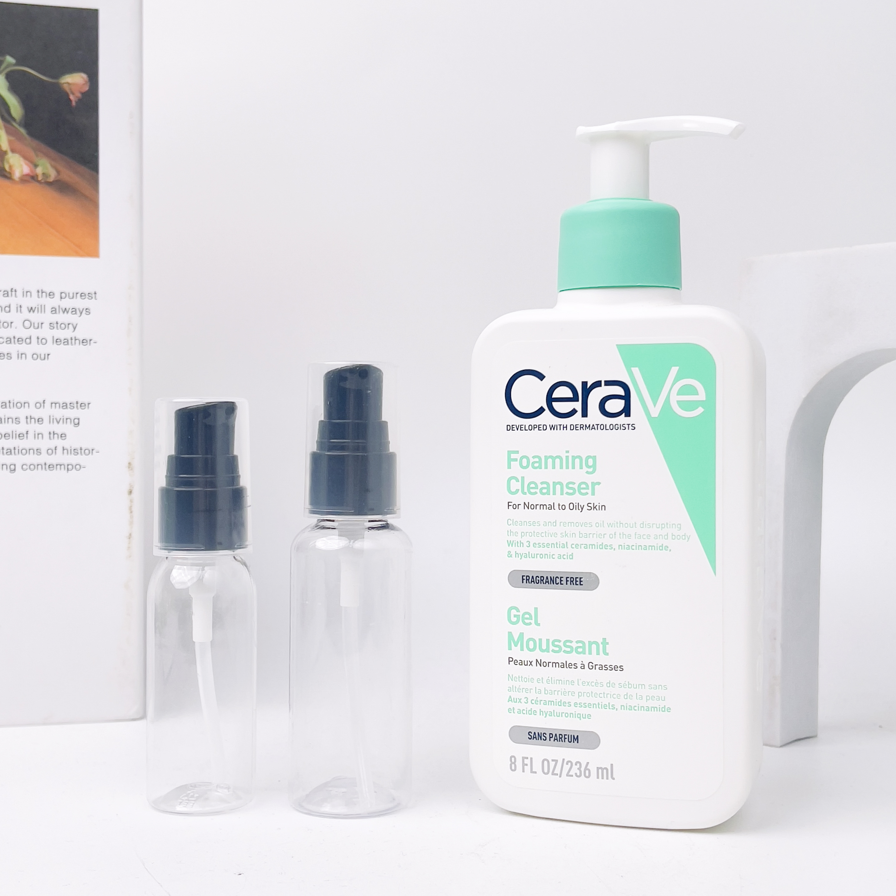 Sữa rửa mặt Cerave Foaming Facial Cleanser Oil Control cho da dầu mụn nhạy cảm da khô 236/355/473ml - Duduhouse