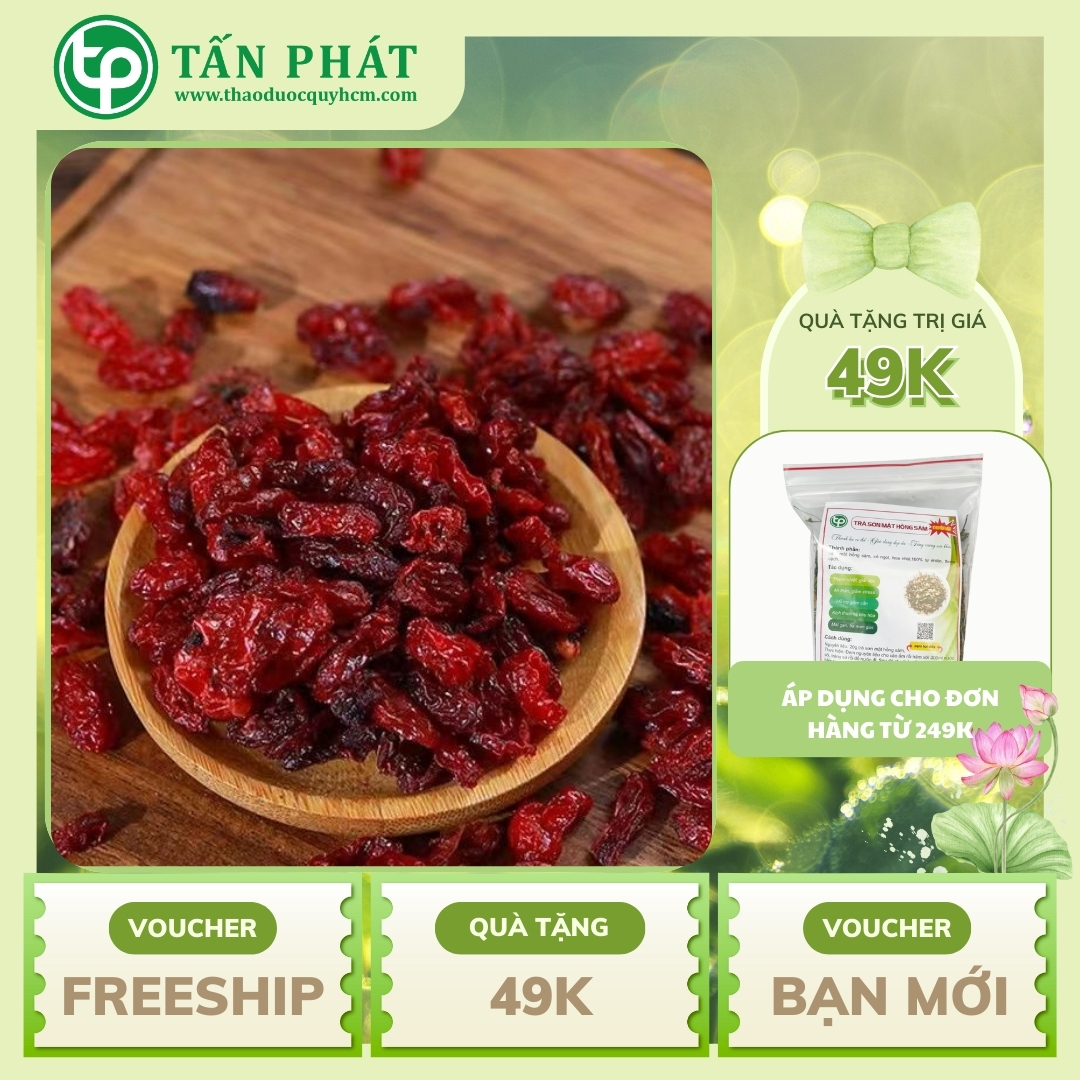 Sơn thù du khô 500g - Hàng sạch xanh chất lượng cao - Thảo Dược Tấn Phát