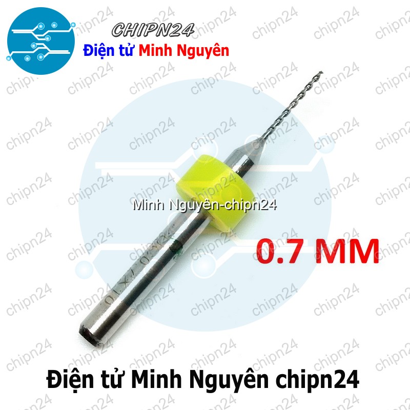 [2 cây] Mũi khoan mạch in CNC 0.7mm (Mạch điện tử, PCB)