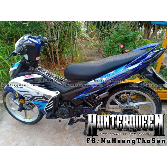 Tem Rời Xe Ex 135. Exciter 2011 Chữ E-X Xanh Trắng.