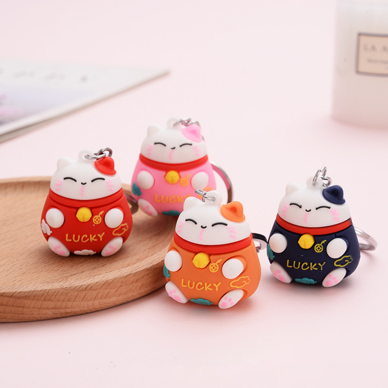 Móc khóa mèo thần tài Lucky ú nu