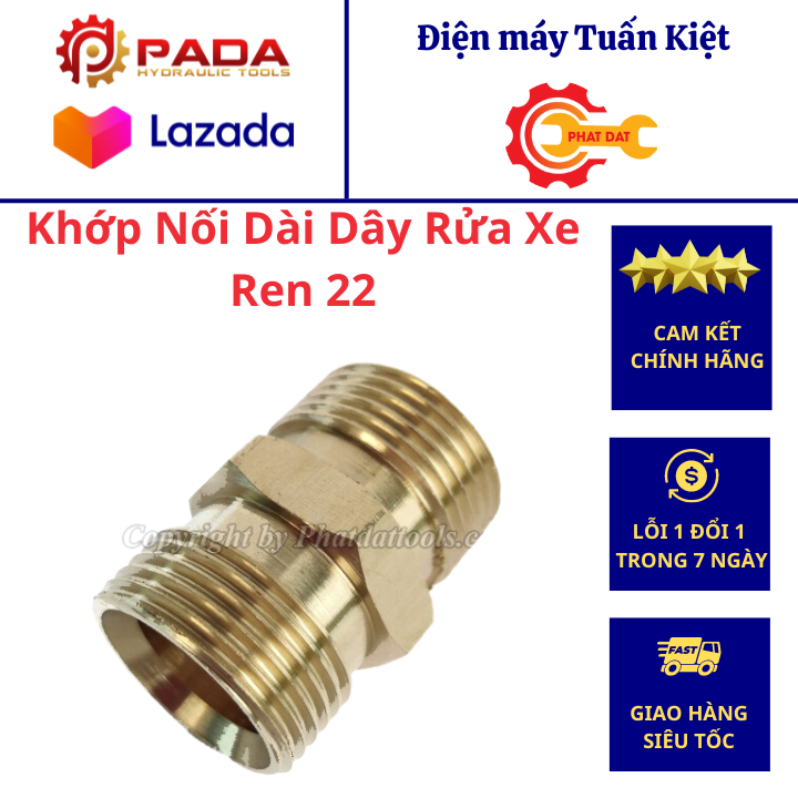 Khớp nối dài dây rửa xe ren 22