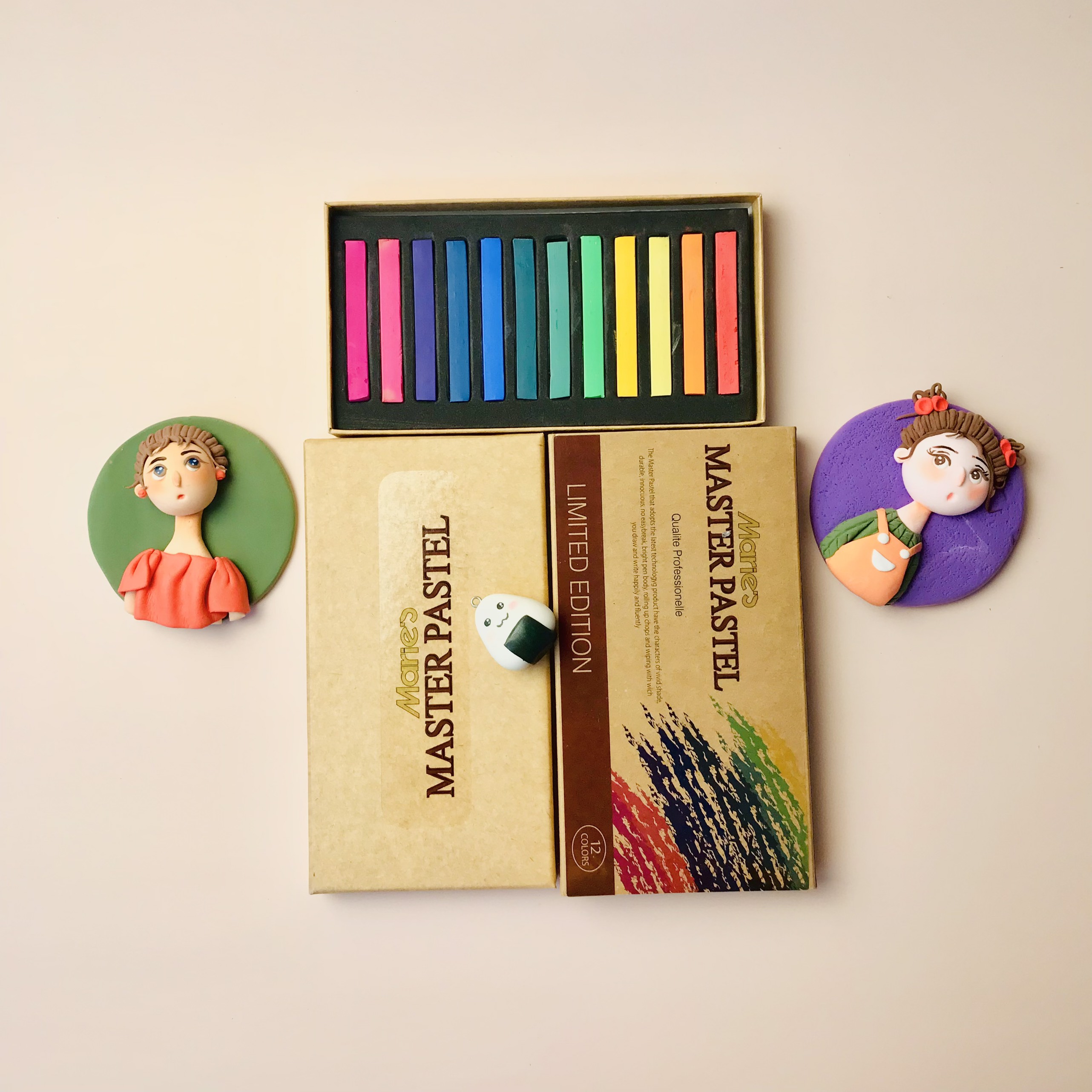 PHẤN TIÊN MARIE'S MASTER PASTEL 12 Màu - Phấn tô má hồng đất sét
