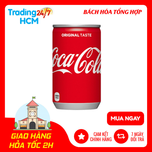 Coca Cola Lon Nhỏ 160 ML NỘI ĐỊA NHẬT BẢN