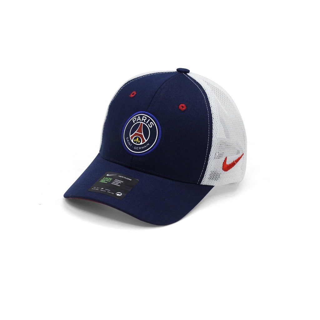 Mũ lưỡi trai nón kết Nike PSG trắng