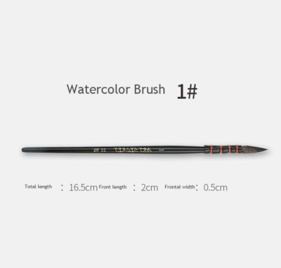 Cọ mop Art Secret 22RQ, Cọ mop dòng họa sĩ (phần 1) size 0 đến size 6-Dụng cụ vẽ Tâm Tâm