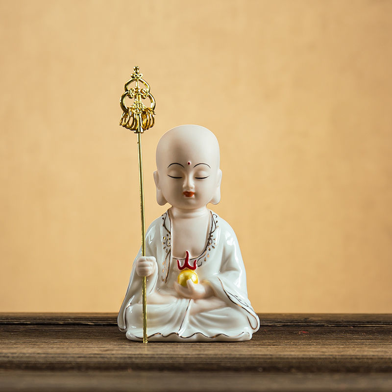 Địa tạng vương bồ tát tượng phật kết nối phật giáo, đồ trang trí thờ cúng tại nhà đứng địa tạng vương trung quốc lối vào phong thủy nhà phố