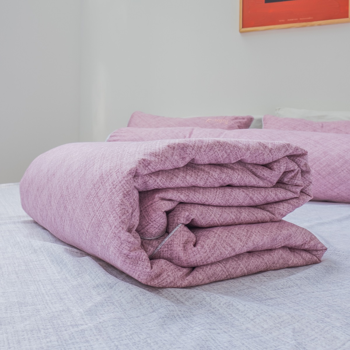 Chăn bốn mùa K-Bedding KMTP 109, MicroTencel Hồng