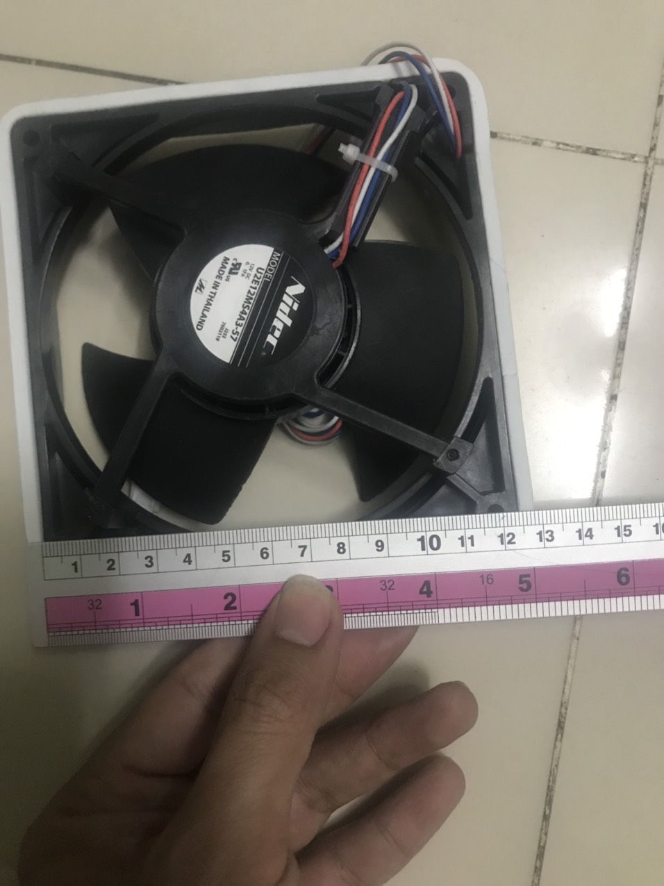 [HCM]quạt tủ lạnh hitachi 3 dây 12v 12cm x 12cm