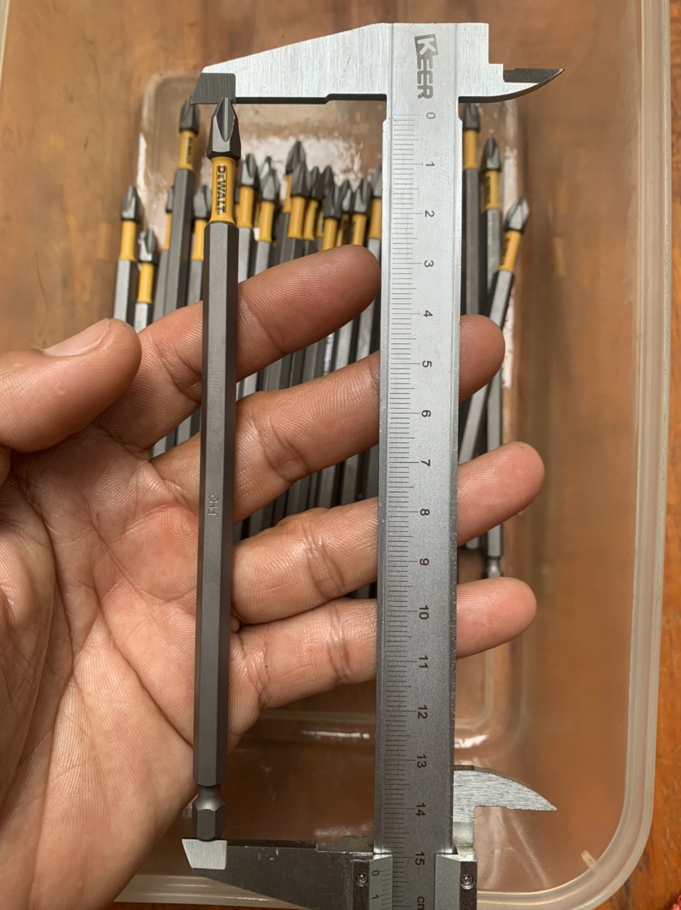 Mũi vít PH2 Dewalt xám dài 152mm chính hãng có từ ( SL : 1 mũi )