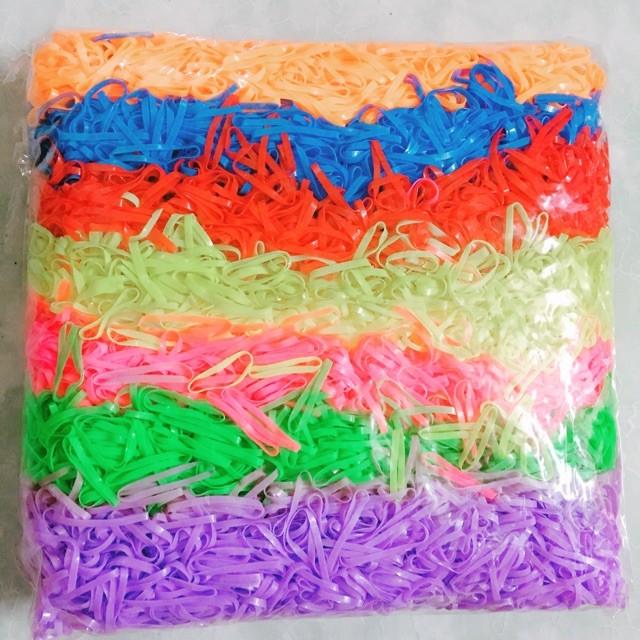 DÂY BUỘC TÓC BỊCH THUN CỘT TÓC NHIỀU MÀU (Bịch 0.5kg) - DÂY BUỘC TÓC - SHOP MIHO SHOES