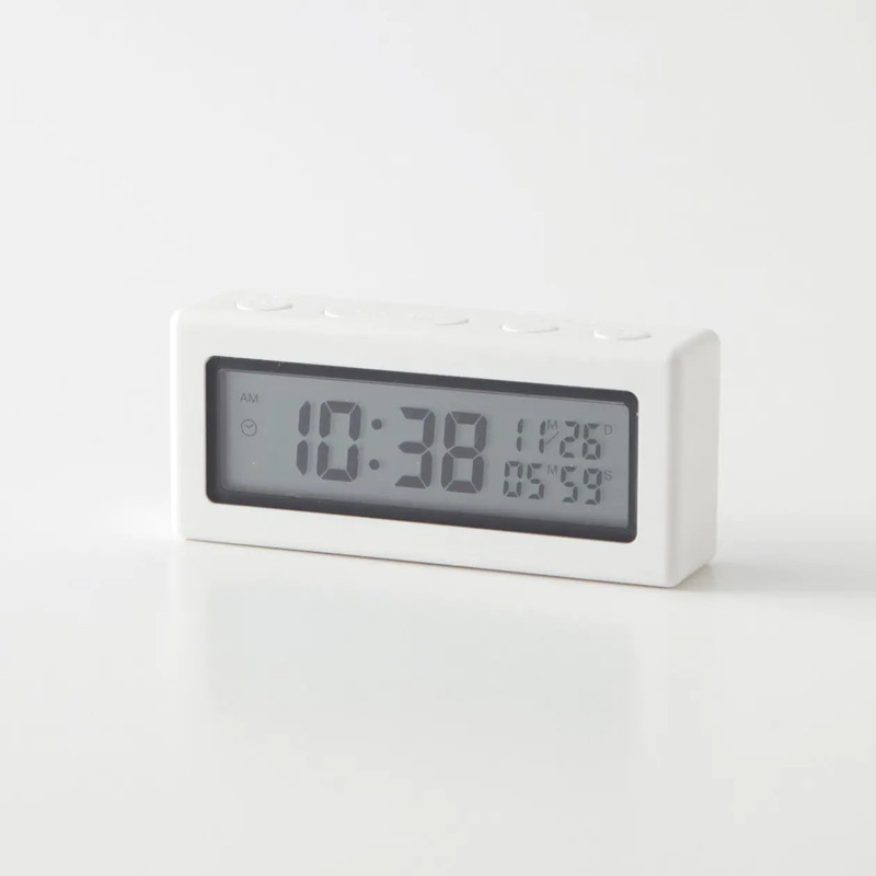 Muji Đồng Hồ Bấm Giờ Điện Tử - Trắng