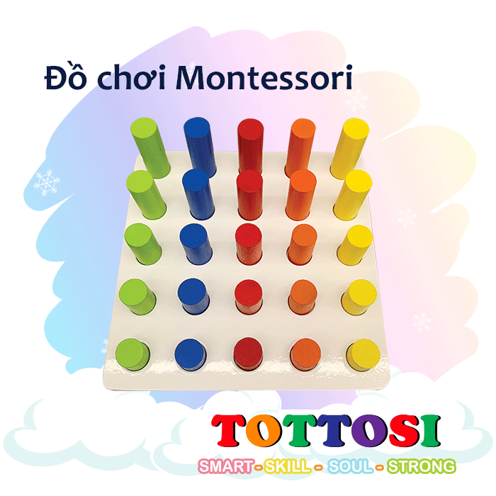 Toys geometric assembling 5 under Montessori wooden toy for baby's tottosi