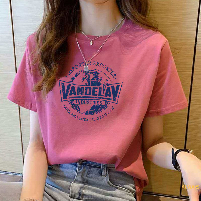 Áo thun áo phông nữ in hình logo cách điệu thun cotton freesize