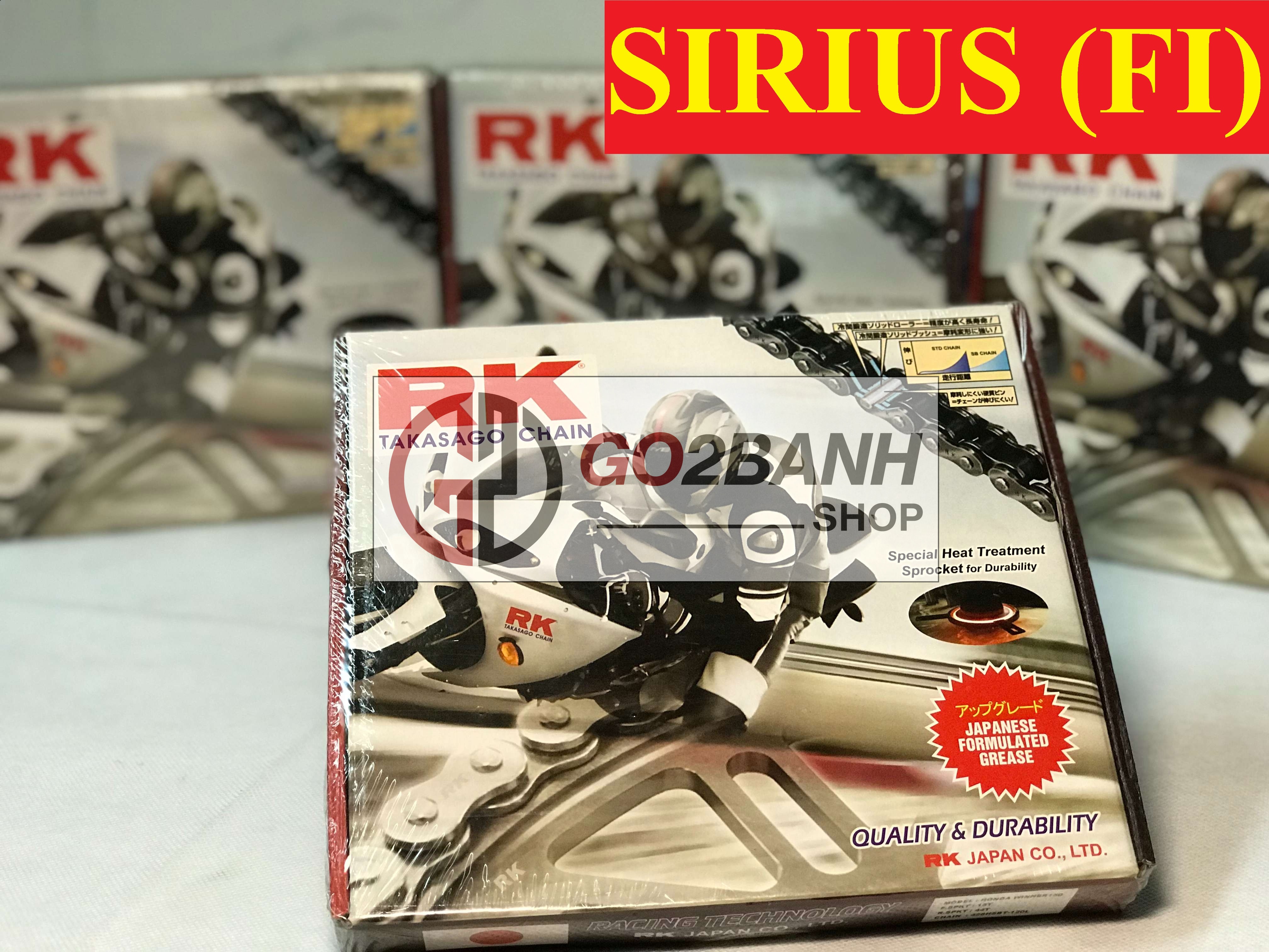 Nhông sên dĩa RK Sirius (Fi) chính hãng