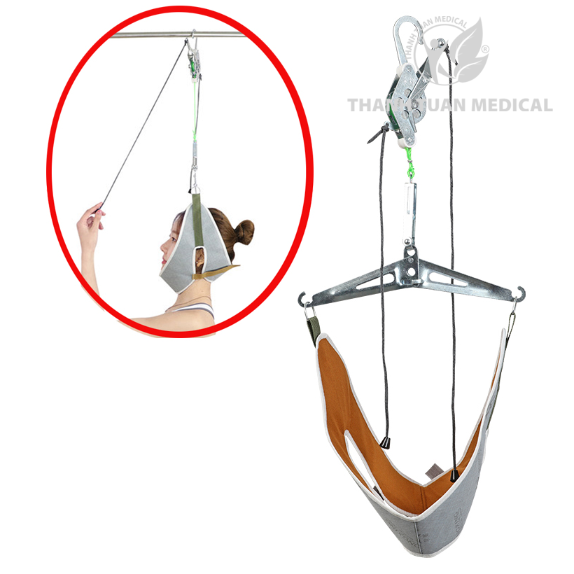 Đai kéo giãn đốt sống cổ dạng treo xà đơn - Dụng cụ kéo giãn cột sống cổ tại nhà