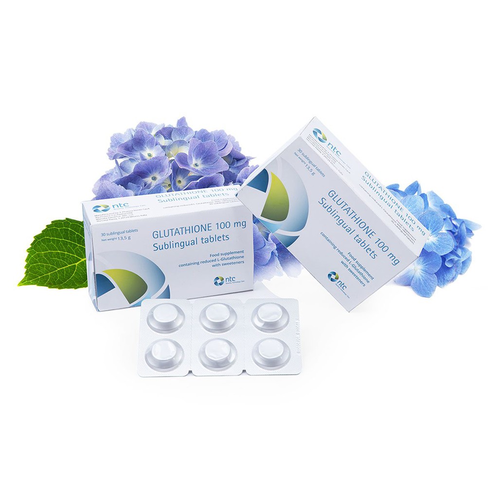 Viên Ngậm Trắng Da Glutathione 100mg Dạng Ngậm Dưới Lưỡi