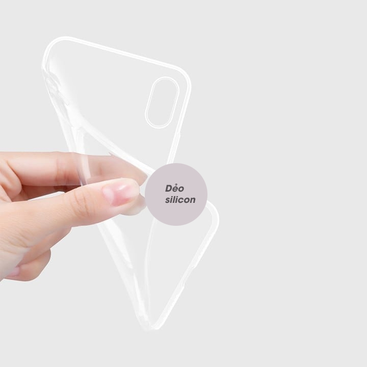 Ốp lưng iPhone XS Max silicon trong suốt hiệu KST Design