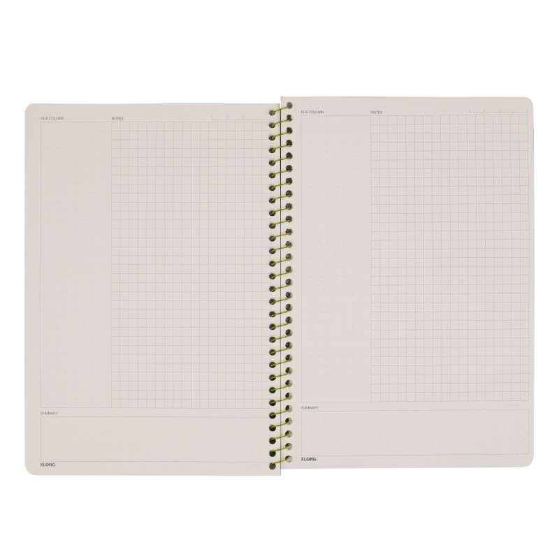 Sổ lò xo 200tr B5 C note Klong 588 #caro #dotgrid