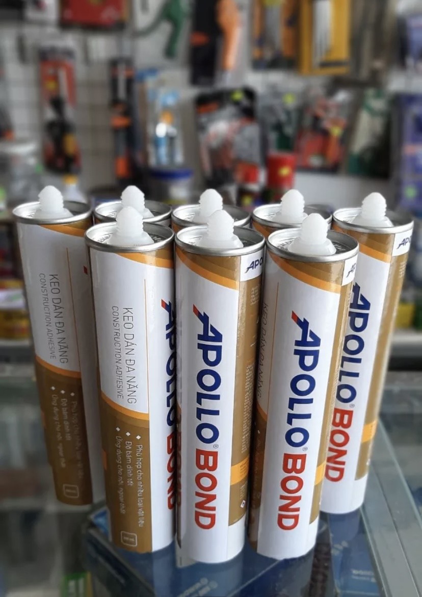 Keo Dán Đa Năng Apollo BOND ( dán alu, gỗ, gạch, bê tông, kim loại, gương...)