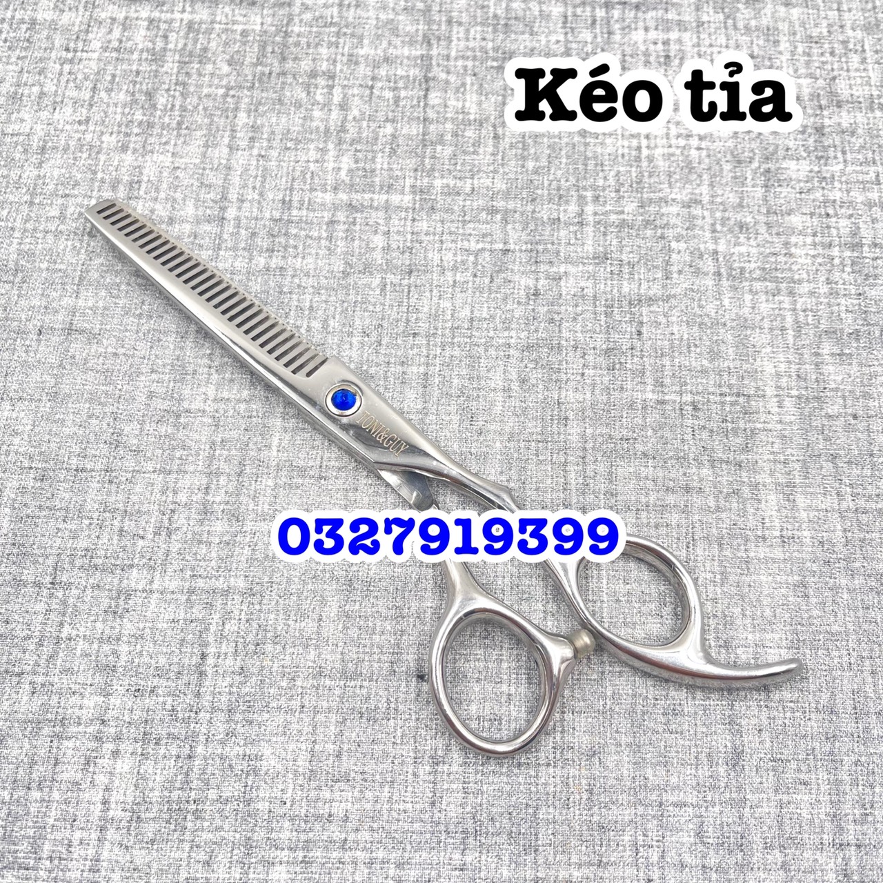 Tony&Guy Kéo cắt tóc cao cấp Tony 6.0 - Kéo học viên 6 inches thép nhật S440C độ cứng trên 62HRC màu trắng kèm bao da