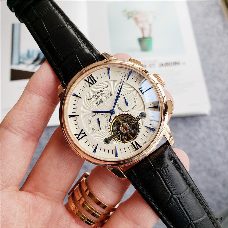 Đồng Hồ Nam Patek Philippe Dây Da Lộ Máy Cơ Automatic [Bảo Hành 12 tháng]