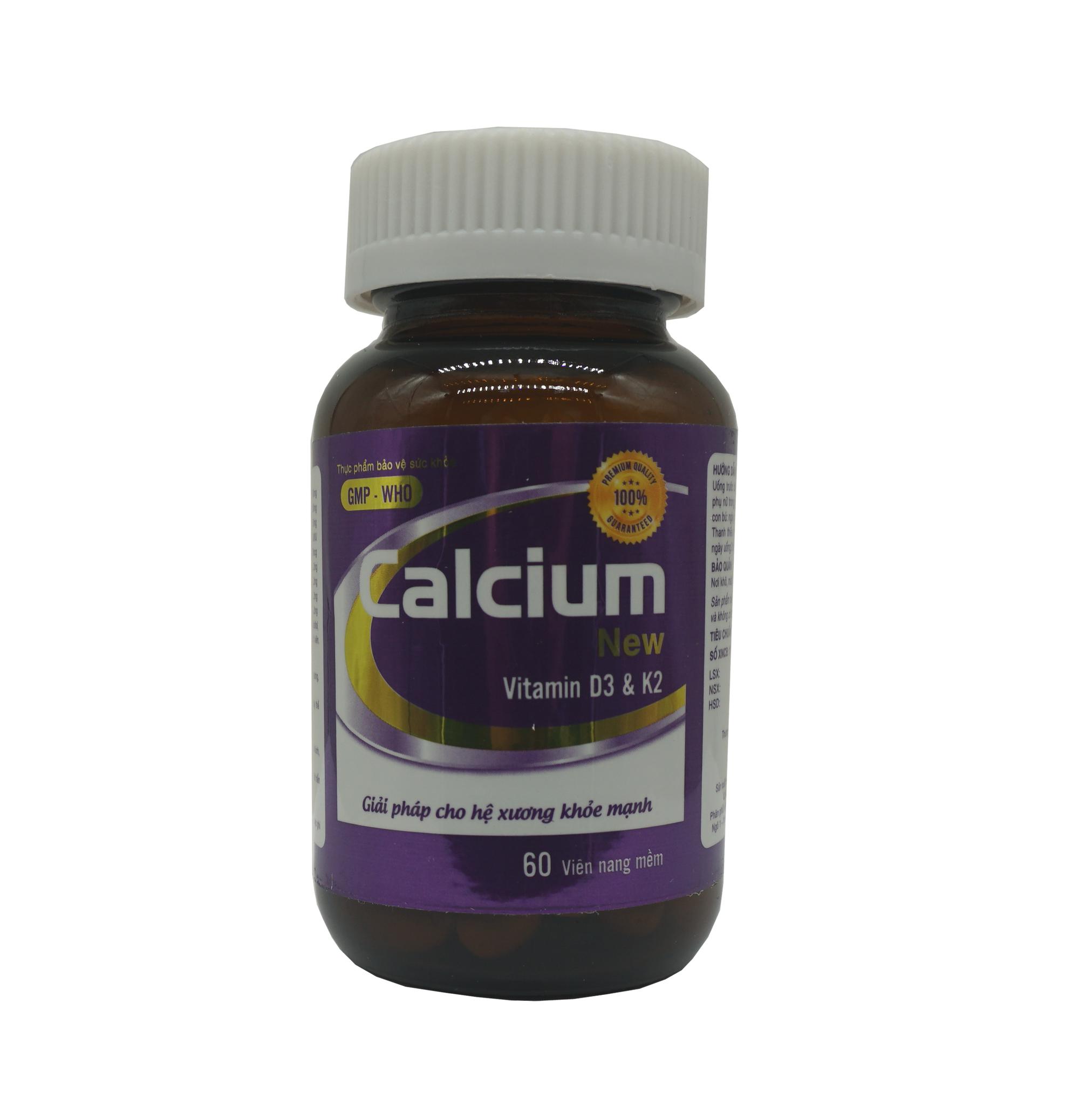 Calci New D3 & K2 giúp bổ sung Canxi