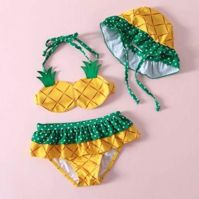 Bikini trái dứa cho bé gái