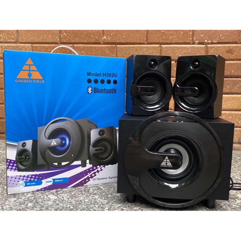 Loa Máy Tính Golden Field H302U 2.1CH (Đen USB Bluetooth FM)