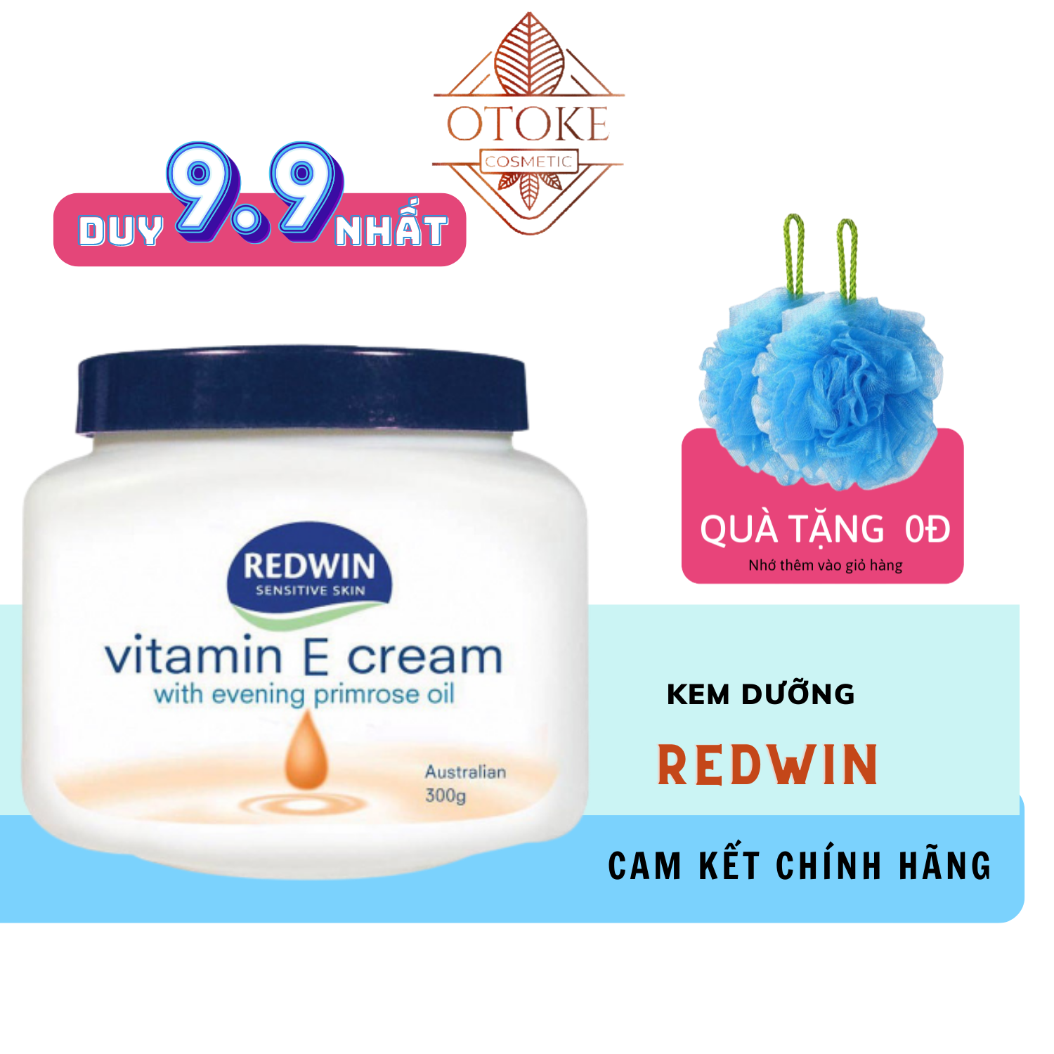 Kem dưỡng Redwin Vitamin E Cream Úc 300g