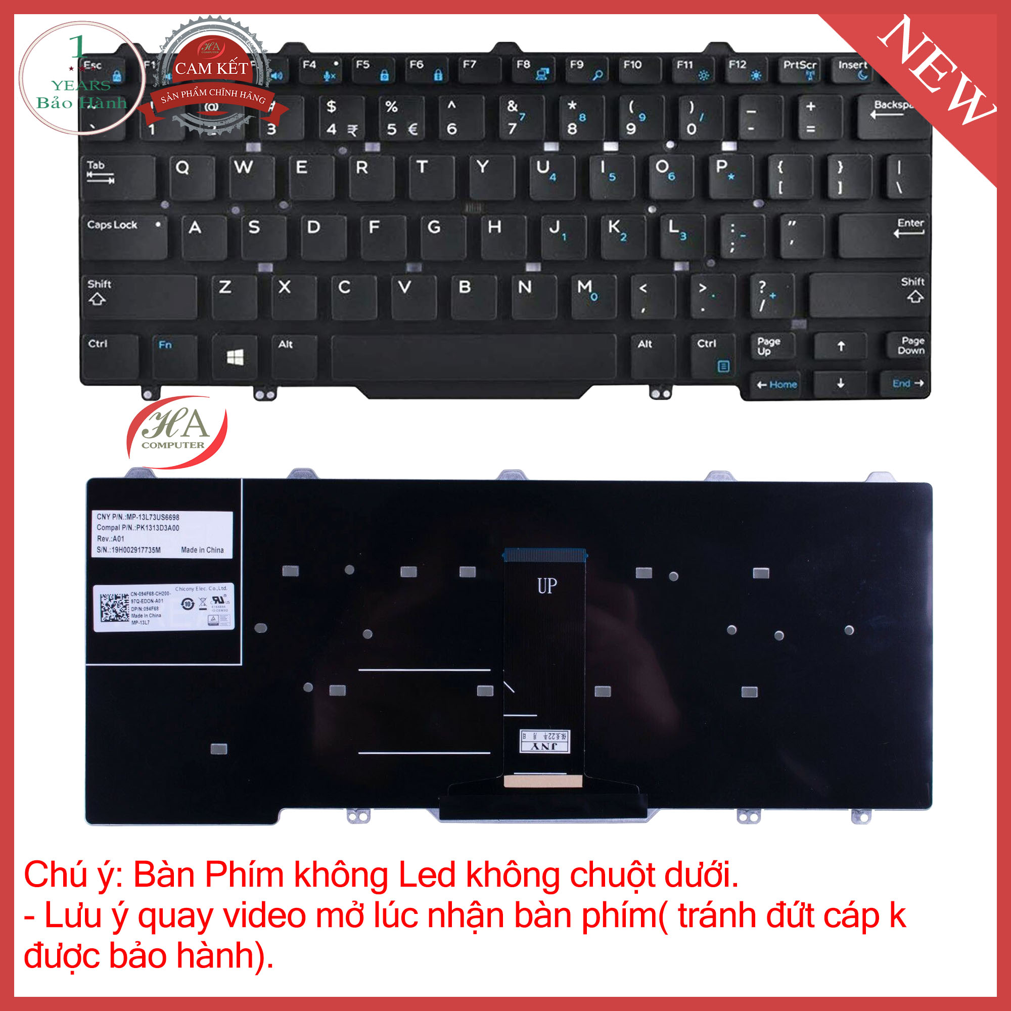 Bàn phím dell Latitude 7480