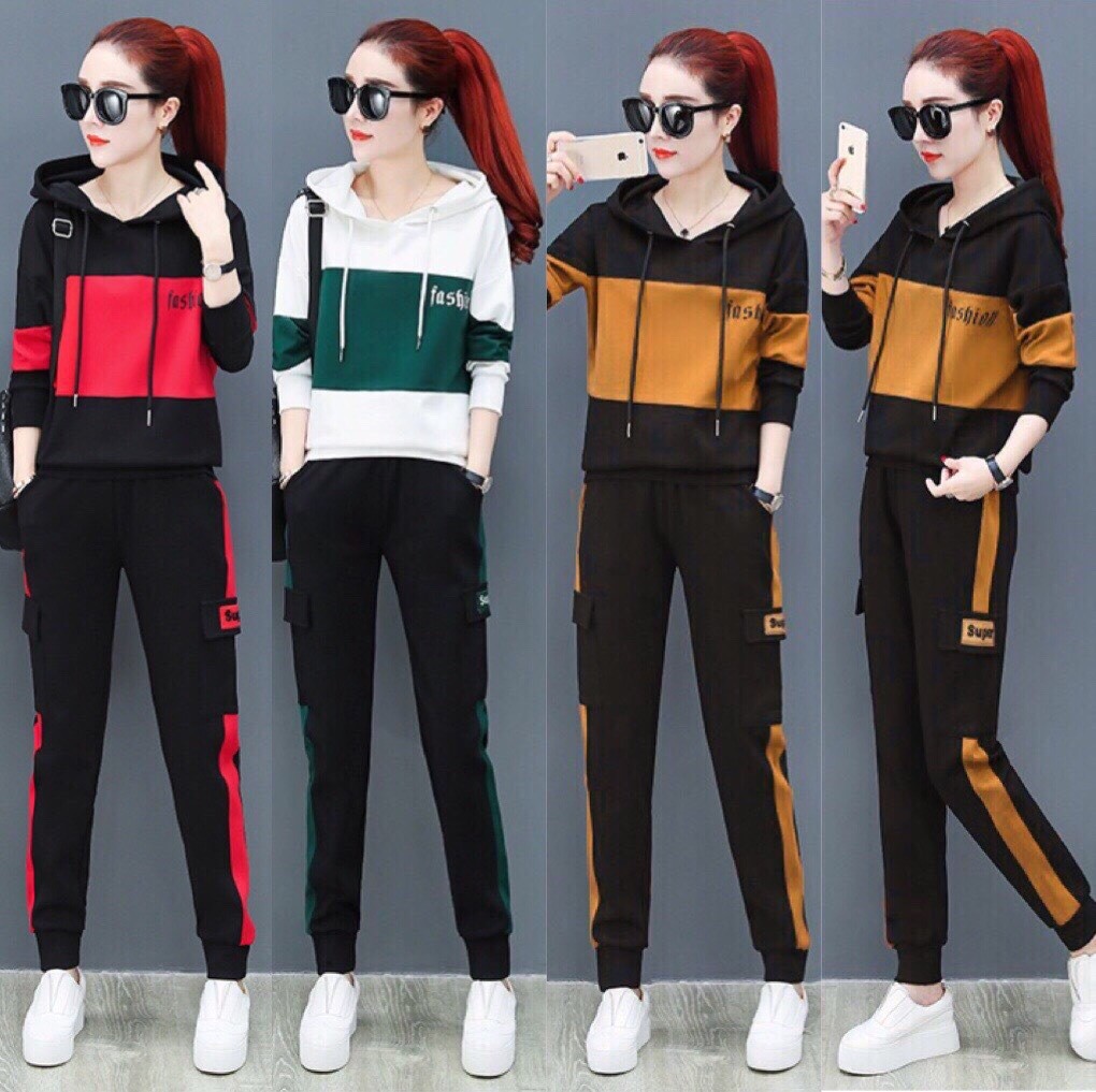 Bộ đổ thể thao có mũ cực đ