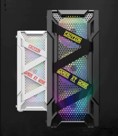 Vỏ case máy tính đẹp Titan Pro (No Fan / Black / White / ATX / MATX / ITX) , Mã :ND01