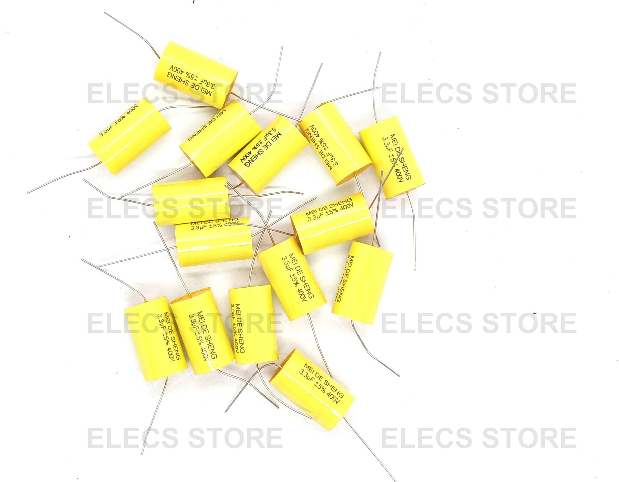 Meidesheng Speaker Frequency Divider Capacitors 400V - 3.3Uf (10 Pieces)