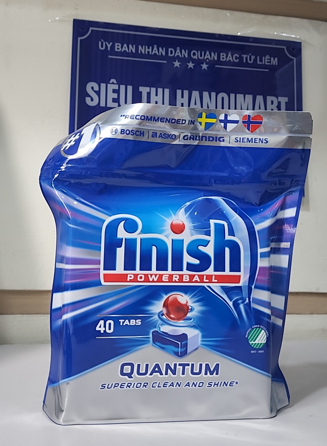 Viên rửa bát finish quantum max 60 viên - hanoimart