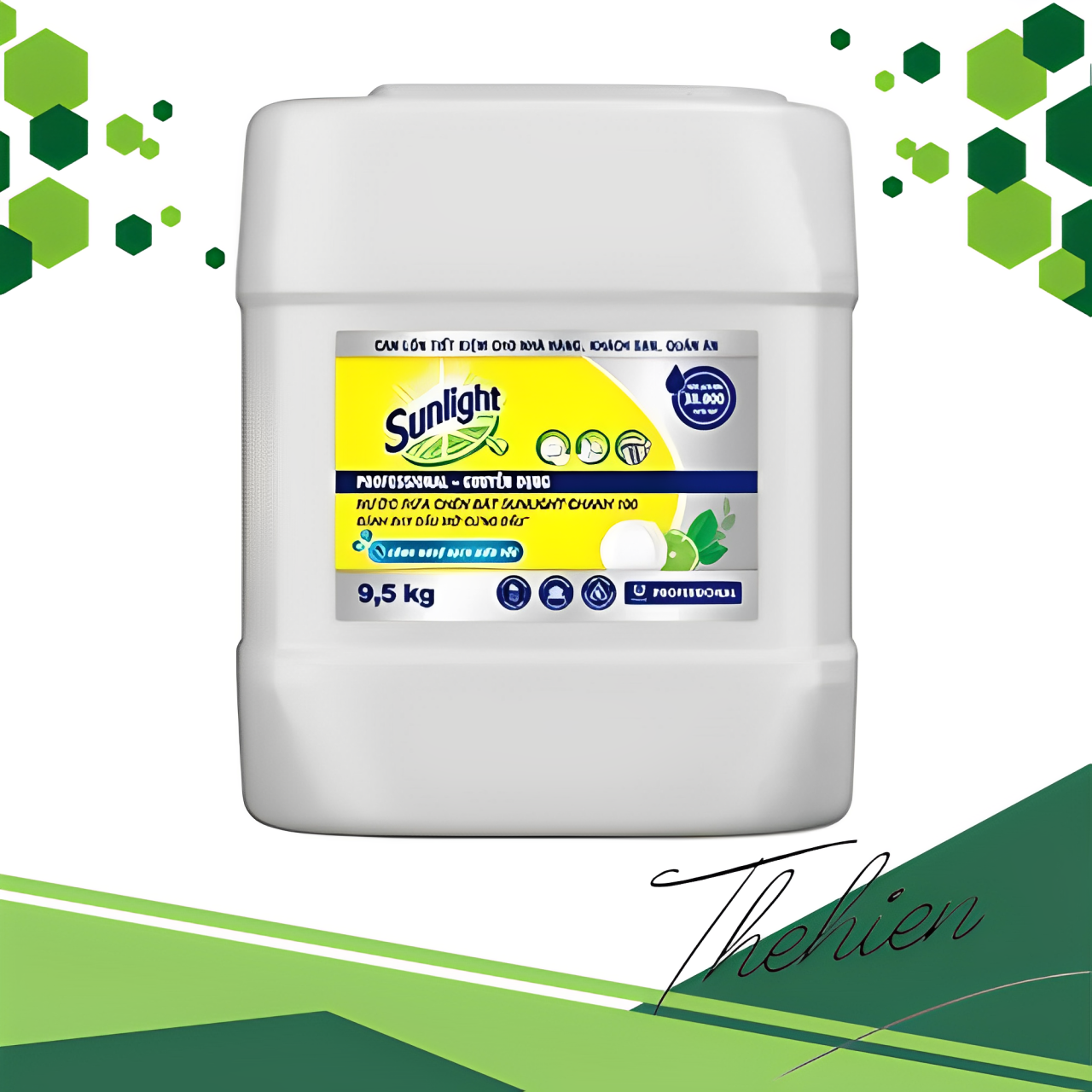 Nước rửa chén sunlight chanh 100 - can 9.5kg