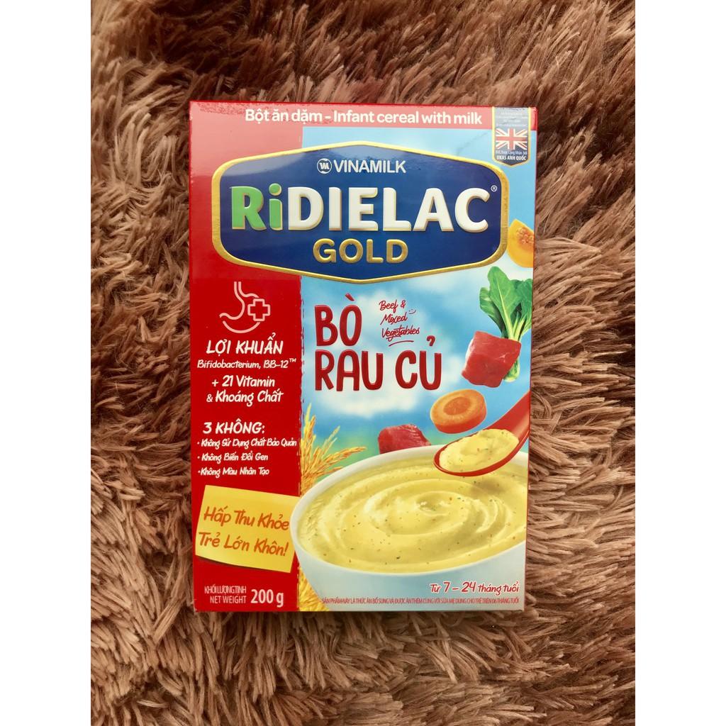Bột Ăn Dặm RiDielac Gold bò rau củ 200g