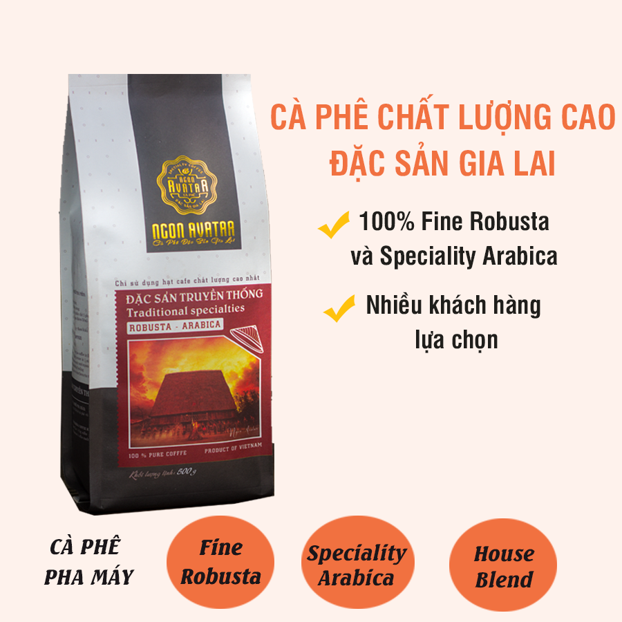 Cà phê pha máy truyền thống đậm đà túi 500gr ngon avatar cafe